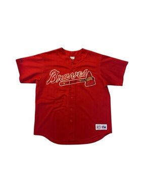 Vintage Majestic Atlanta Braves Mesh Jersey Size XXL